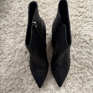 Marc Fisher Sleek Black Ankle Booties